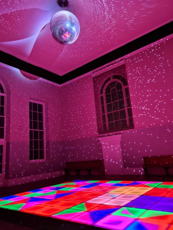 Dance floor at a corporate event
