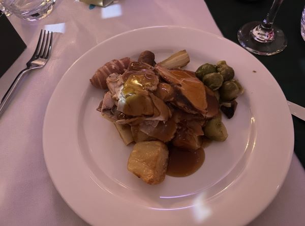 Dinner at a corporate event
