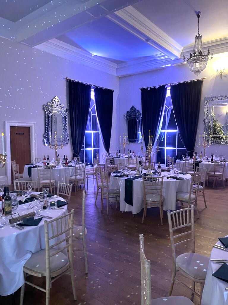 Tables at a corporate event